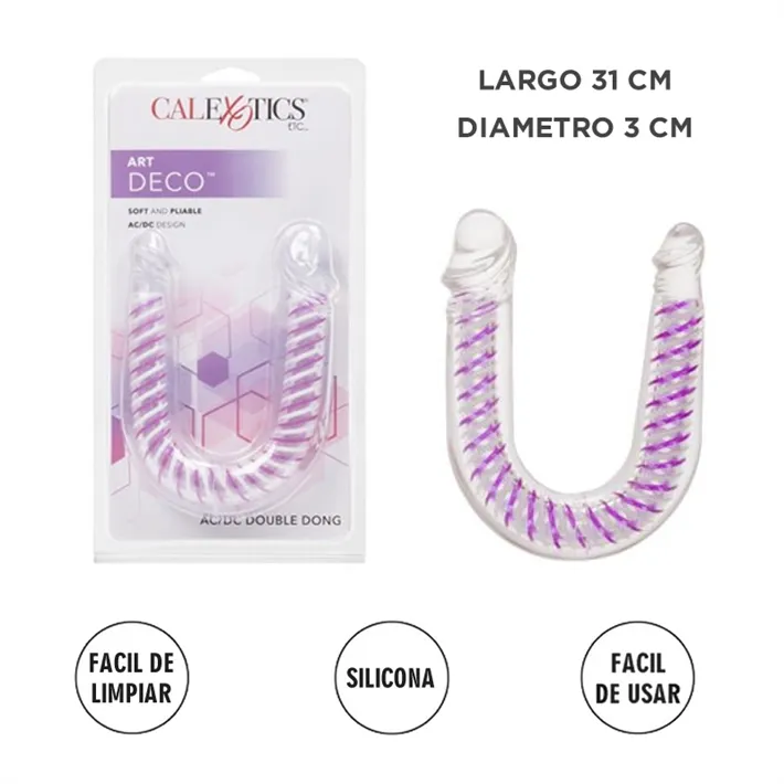 Doble consolador estimulador