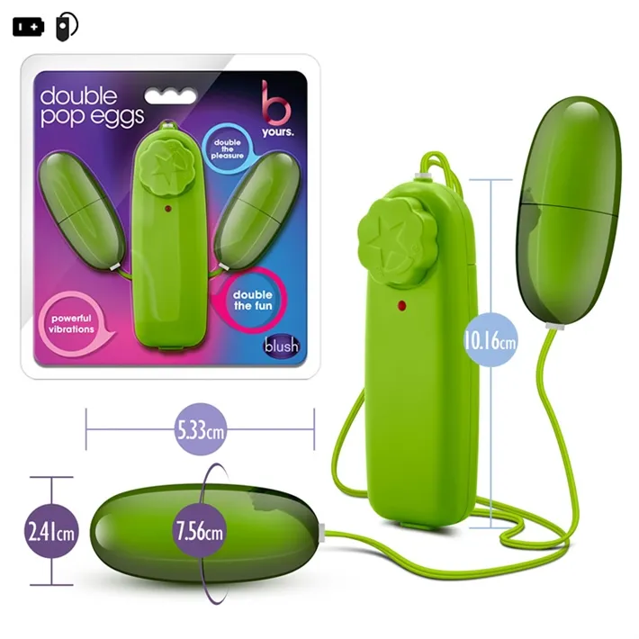 Bala vibradora doble con control remoto. Sumergibles
