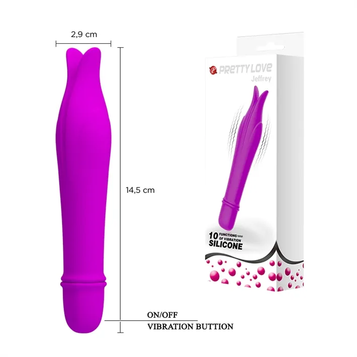 JEFFREY ESTIMULADOR VAGINAL CON 10 MODOS DE VIBRACION