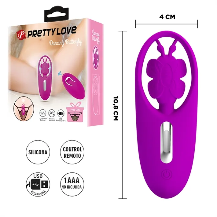 Bala vibradora para ropa interior con control remoto
