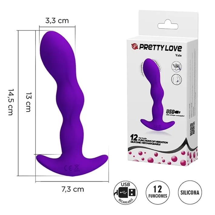 YALE Dilatador anal con 12 modos de vibracion